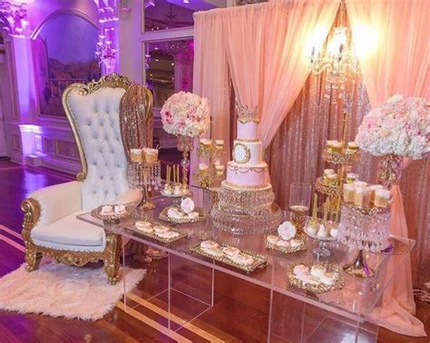 Read below for all the tips and tricks to make your own fairy tale! Pink Gold Baby Shower Princess in 2020 | Quinceanera ...