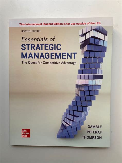 Essentials Of Strategic Management The Quest For Competitive