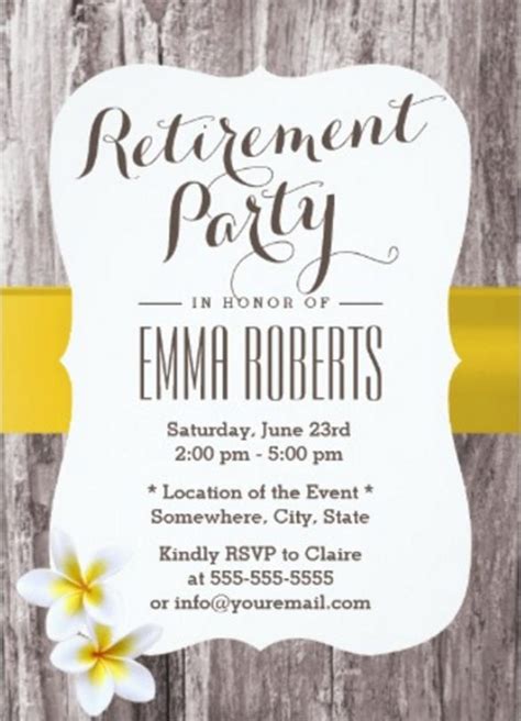 Free Template For Retirement Party Invitation