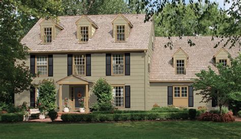13 Olive Green House With Brown Trim Ideas