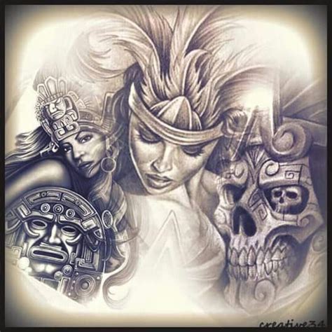 aztec art aztec art tribal patterns mexican art chicano tattoos native american history history