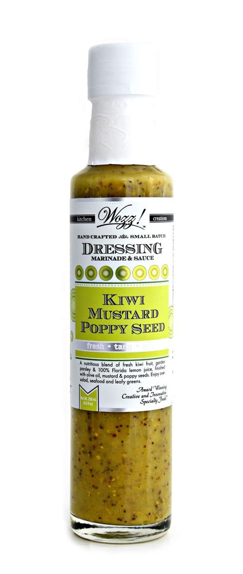 Kiwi Mustard Poppy Seed Dressing Delicious Salads Yummy Snacks