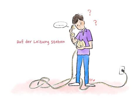 Klicken sie auf die suchtreffer, um die ergebnisse weiter zu verfeinern. 【今週のドイツ語】auf der Leitung stehen / auf dem Schlauch stehen ...