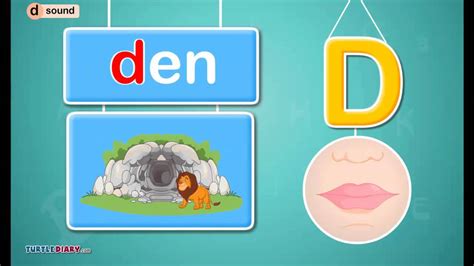 As i was thinking about how to teach my preschooler the phonetic sounds of alphabet letters, i wanted to create a fun way to teach him this. Letter /d/ Sound - Phonics by TurtleDiary - YouTube