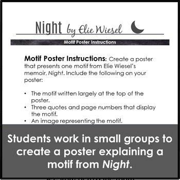 After being removed from his home in sighet, transylvania, eliezer. Night Free Motif Activity in 2020 | Night by elie wiesel ...
