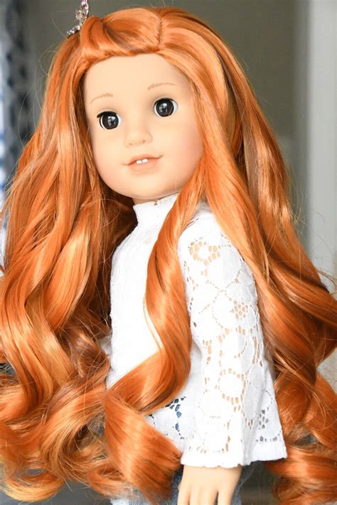 custom doll wig for 18 american girl dolls gotz etsy