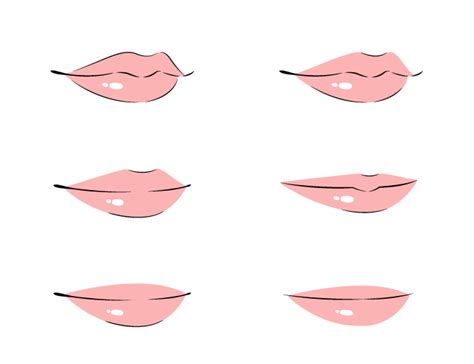 As you can see the further they get down the line, the more defined and fuller they get. AmvWorld ~ How to Draw Anime Lips Tutorial