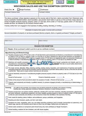 Up until the year 2018, tax exemptions on 1040 forms were a core component of tax returns for people across the country. Form S-211 Wisconsin Sales and Use Tax Exemption ...