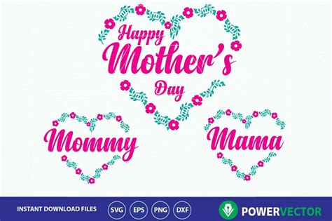 Svg Happy Mothers Day Print Or Cut File Mothers Day Svg Mommy Svg