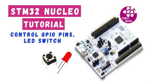 STM32F4 Nucleo Tutorial Control GPIO LED Switch YouTube