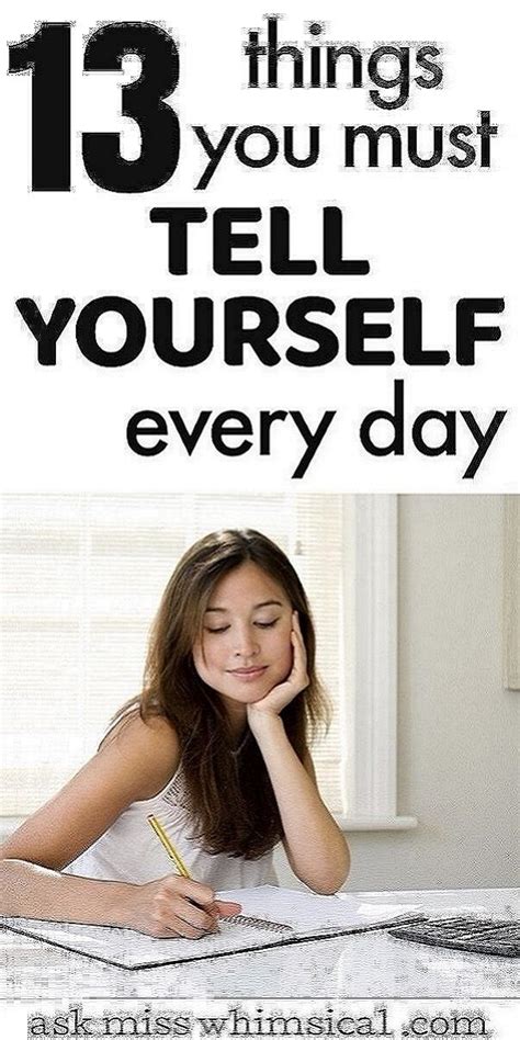Positive Self Talk 13 Things To Tell Yourself Every Day Positive