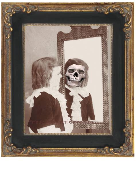 Victorian Skull Face Art Print 8 X 10 Memento Mori Etsy