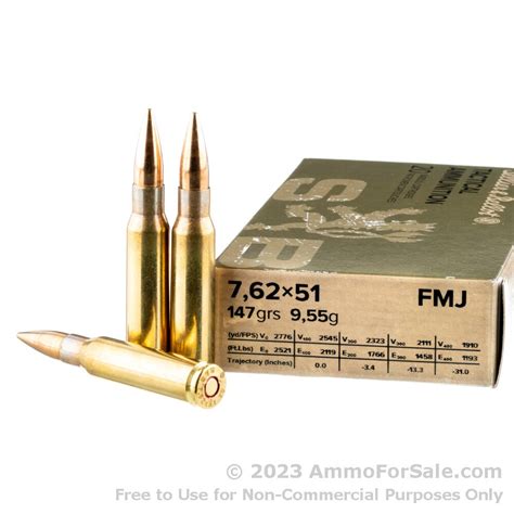 600 Rounds Of Discount 147gr Fmj 762x51 Ammo For Sale By Sellier And Bellot