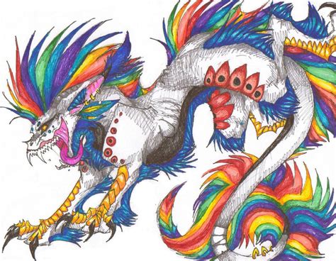 Rainbow Dragon By Brimstone101 On Deviantart