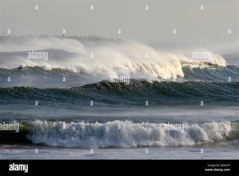 huge waves from a hurricane in the atlantic ocean Stock Photo: 60326666 - Alamy