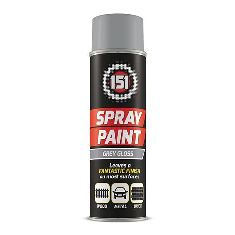 151 Spray Paint Grey Gloss 250ml Uk Diy And Tools