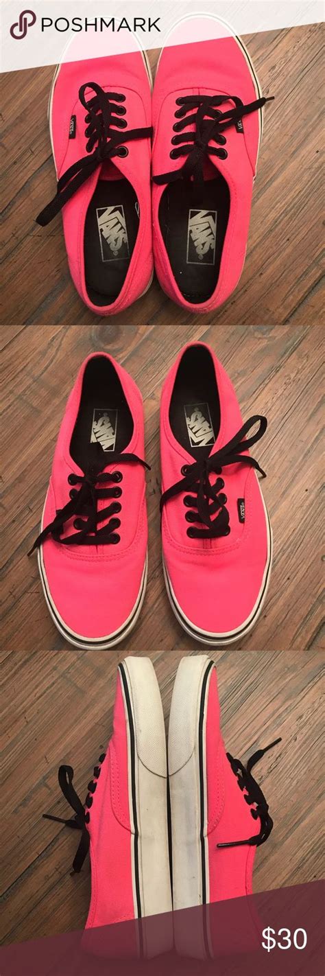 Hot Pink Vans Shoes Womens Size 8 Mens 65 Vans Shoes Women Pink Vans Pink Vans Shoes