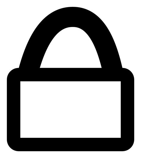 This Free Icons Png Design Of Mono Lock Clipart Large Size Png Image Pikpng