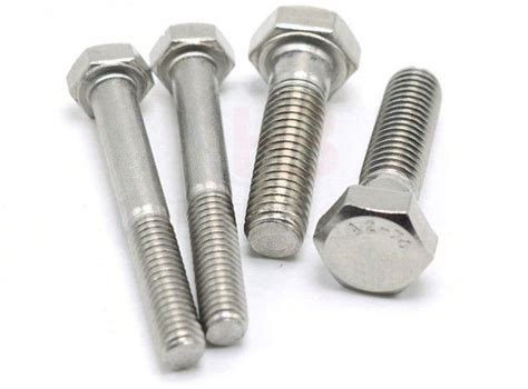 316 Stainless Steel Hex Head Screw Stainless Steel Hex Bolts Din931 Hex