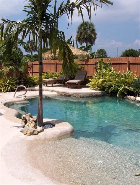 S Top Small Inground Pool Ideas Beach Entry Pool Backyard