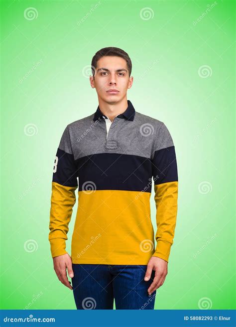 Male Sweater Isolated On The White Stock Image Image Of Cool Background
