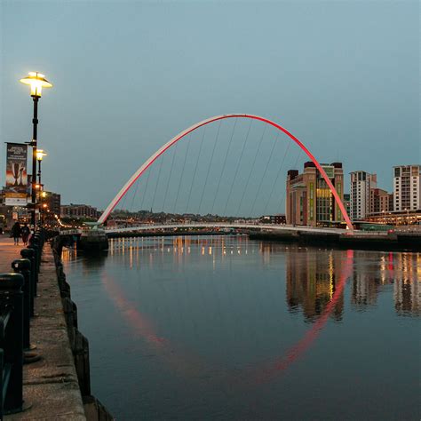 The Millenium Bridge Reflecting In The Tyne Newcastle Flickr