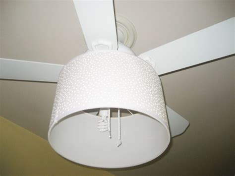 The adoption of 5 wood blades. Ceiling Fan Drum Shade Remodel Idea | RenoCompare