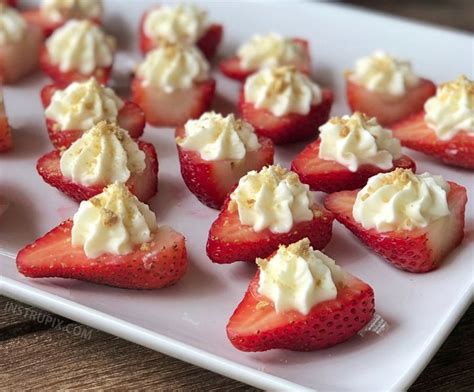 Home dessert recipes deviled strawberries (made with a cheesecake filling) deviled strawberries (made with a cheesecake filling) 10:56 am. Deviled Strawberries (Made with a Cheesecake Filling ...