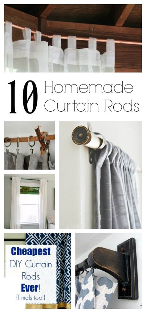 10 Homemade Curtain Rods You Can Make Diy Curtain Rods Homemade