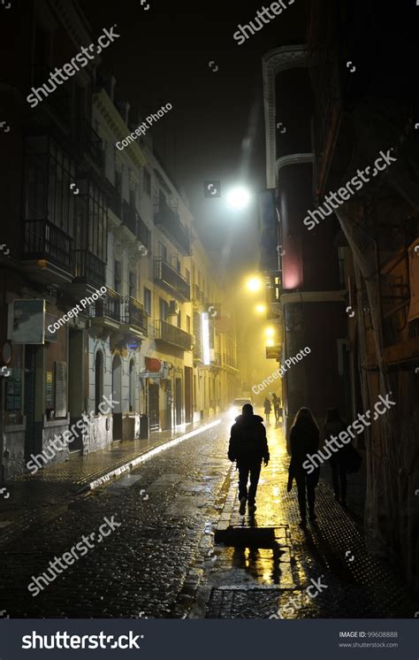 People In The Dark Alley Stock Photo 99608888 Shutterstock