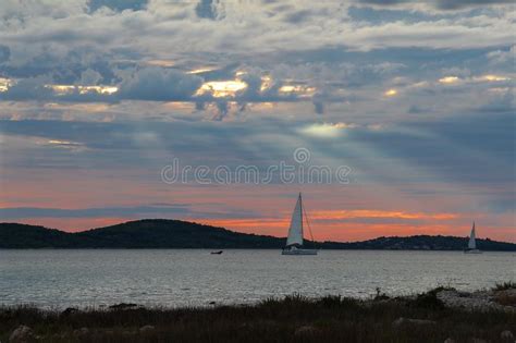 Sunset On The Adriatic Sea Stock Photo Image Of View 108589726