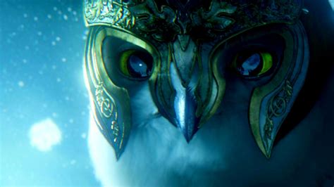 Fantasy night owl wallpaper shows a wise old owl with green feathers. LEGEND GUARDIANS OWLS GAHOOLE animation fantasy adventure family cartoon hoole owl (24 ...