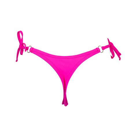 Billie Thong Bikini Bottom Hot Pink Tiny Bikini