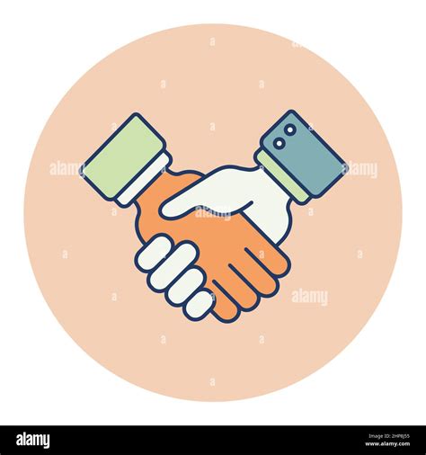 Business Handshake Contract Agreement Icon Stock Vector Image And Art