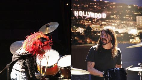 Foo Fighters Dave Grohl Animal From The Muppets Face Off In Epic