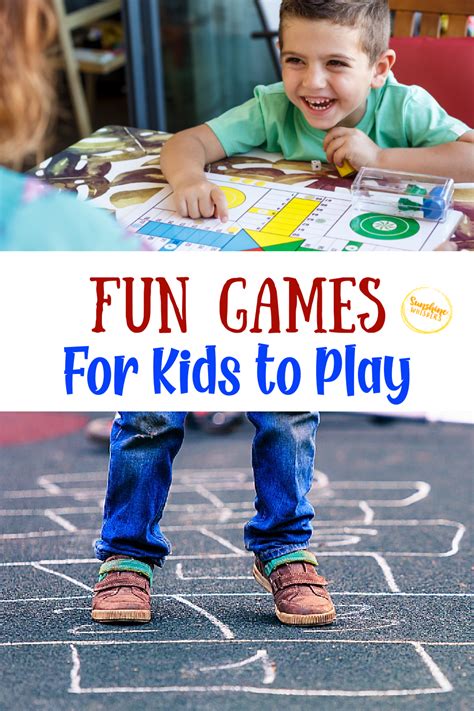 Fun Games For Kids To Play Sunshine Whispers