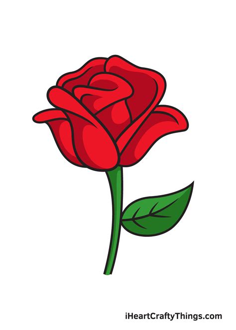 Rose Flower Drawing Step By Best Flower Site