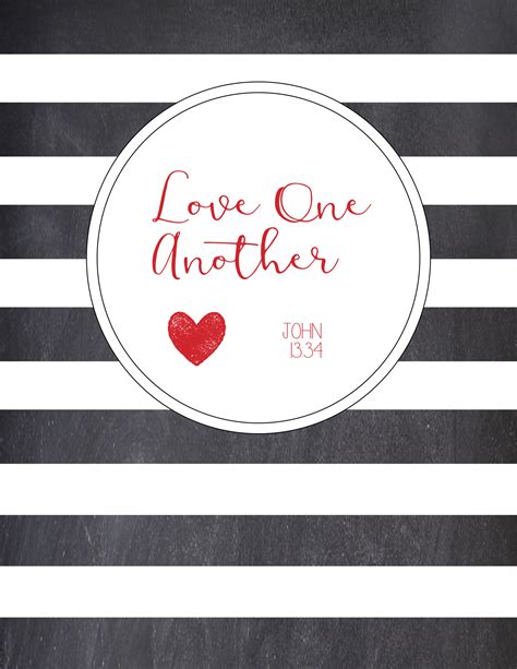 Free Printable Love One Another Print And Matching Banner Paper Trail