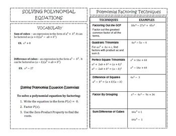 Found worksheet you are looking for? Algebra 2: Solving Polynomial Equations | math! | Algebra ...