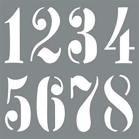 Large Number Stencils Printable