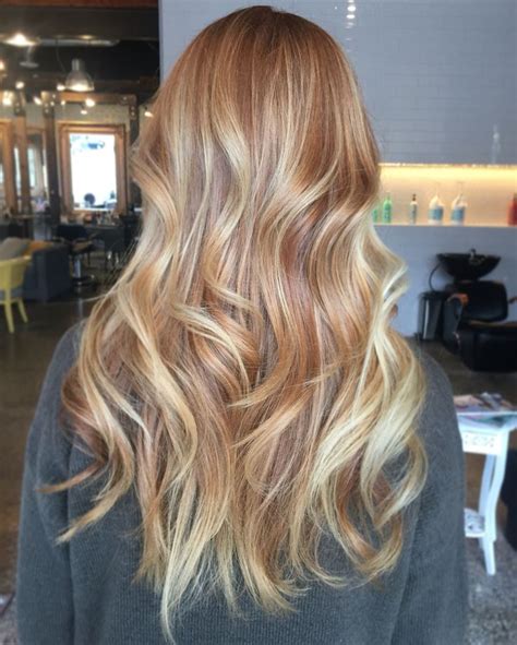 Try delicate highlights or lowlights of light strawberry blonde on chocolate brown hair to create the illusion of the color depth. Strawberry blonde balayage by Mari at baroque salon Tacoma ...