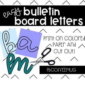 This lesson guides you to model the lowercase and uppercase cursive letters and accommodate students with three diverse options for independent. EASY Bulletin Board Letters - Cursive! | Bulletin board ...