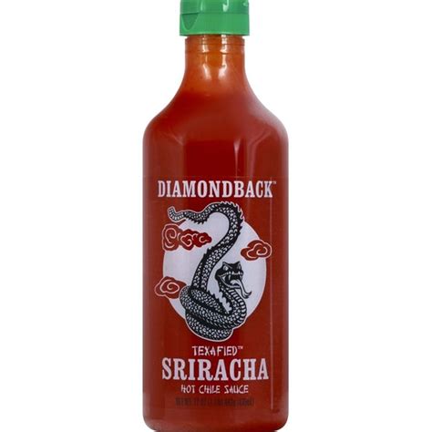 Diamondback Hot Chile Sauce Texafied Sriracha 17 Oz Instacart