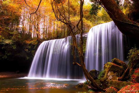 Beautiful Autumn Waterfall Wallpaper Download Autumn Hd