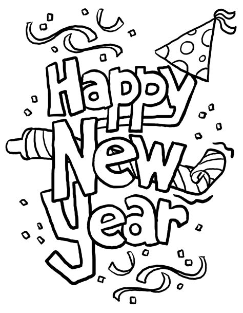 Robins are common birds throughout the world. Print out happy new year clipart 2014 Coloring in sheets ...