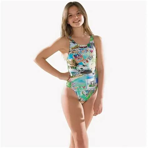 Maru Girls Miami Beach Auto Back Swimsuit Ss14 Internal Wiggle Italia Daftsex Hd