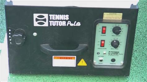 Tennis Tutor Prolite Ball Machine Review Youtube