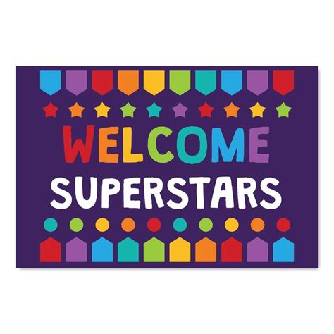 Welcome Superstars Print Your Own Bulletin Board Bulletin Boards