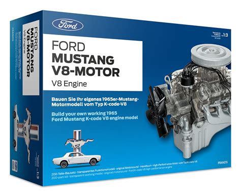 Ford 1965 Mustang V8 Engine Model Kit Working Model Motor With