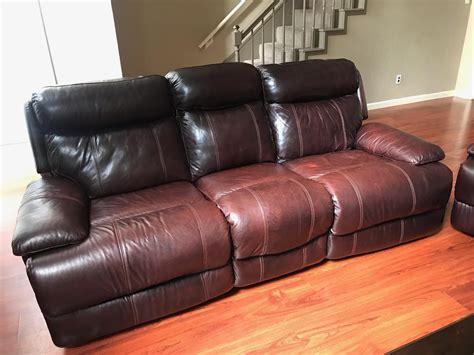 Brown Reclining Leather Couches For Sale For Sale In Conroe Tx Offerup